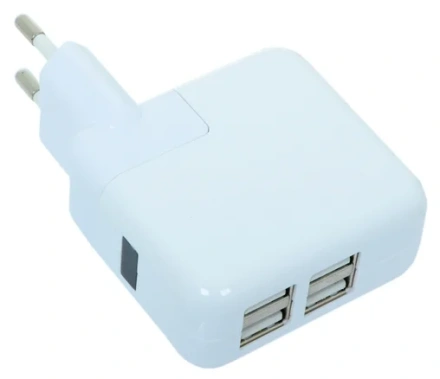 Зарядное устройство USB Gmini GM-WC-184-4USB (белый)  - фото в интернет-магазине Арктика