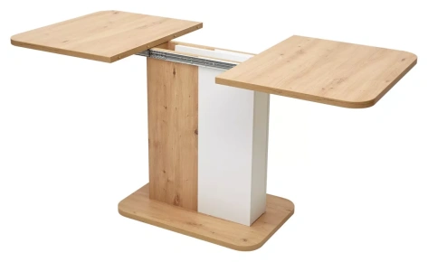 Стол обеденный NEXT (дуб артисан/белый) - М-Сити - фото в интернет-магазине Арктика