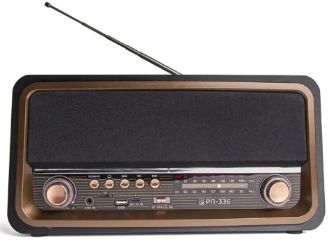 Радиоприемник Сигнал БЗРП РП-336 черный/коричневый - фото в интернет-магазине Арктика