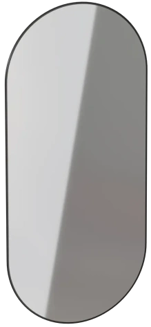 Зеркало навесное Z-16 1100х500 мм с черной рамкой С ПОДСВЕТКОЙ - Мебельград - фото в интернет-магазине Арктика