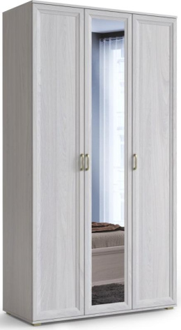 Спальня "Эдель" шкаф 3-х дверн (ясень анкор) - Евромебель - фото в интернет-магазине Арктика