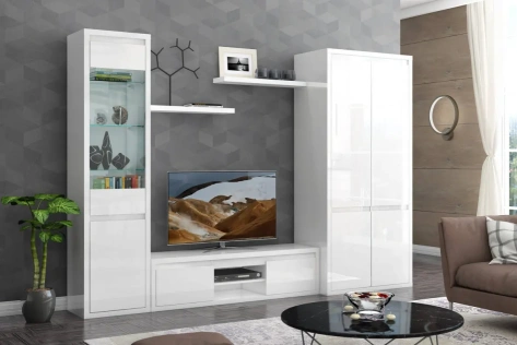Гостиная "Норден" (белый глянец) - Столлайн - фото в интернет-магазине Арктика