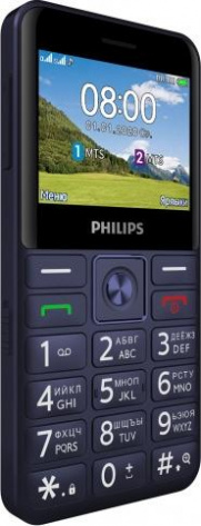 Мобильный телефон Philips Xenium E207 blue - фото в интернет-магазине Арктика