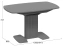 Стол обеденный "Хилтон" (столешница тип 2 + подстолье/Графит матовый/Стекло матовое серое) - Три Я - фото в интернет-магазине Арктика