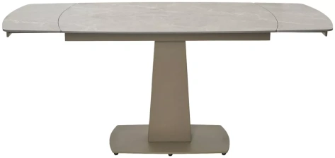 Стол обеденный BALDE 140 (MATT LATTE STONE SOLID CERAMIC/TAUPE) - М-Сити - фото в интернет-магазине Арктика
