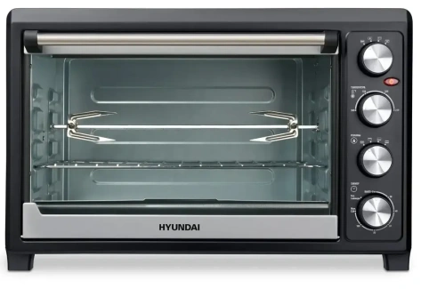 Минипечь Hyundai MIO-HY076 серебристый/черный - фото в интернет-магазине Арктика