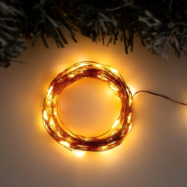 НИТЬ ROSA. IP20, 10 м, Н.М. LED(1608)-100-12V, БП в комплекте, фиксинг, Т/БЕЛЫЙ 5198364 - Сима-ленд - фото в интернет-магазине Арктика