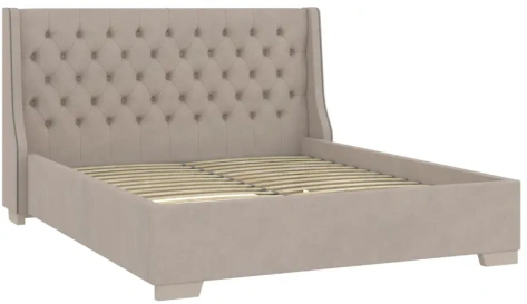 Спальня "Кантри" (КА-810.26) кровать 160*200 (Кашемир серый) - Ангстрем - фото в интернет-магазине Арктика