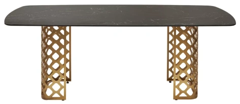 Стол обеденный CHIAVARI 220 (KL-116 / BRONZE)- М-Сити - фото в интернет-магазине Арктика