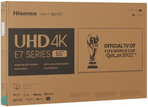 Телевизор Hisense 55E7HQ UHD Smart TV - фото в интернет-магазине Арктика