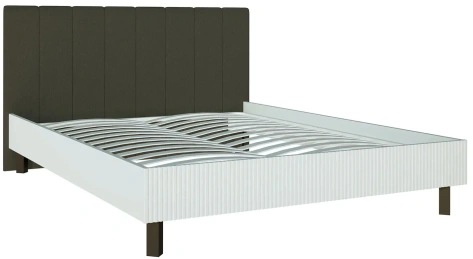 Спальня "Хилтон" (ХТ-810.28) кровать 180 (Д1/Белый премиум) - Ангстрем - фото в интернет-магазине Арктика