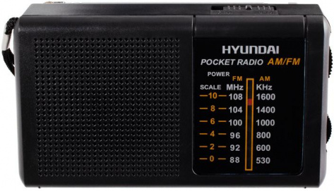 Радиоприемник Hyundai H-PSR130 black - фото в интернет-магазине Арктика