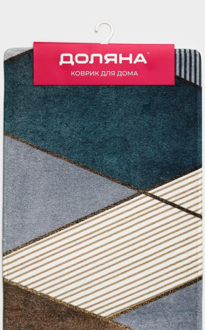 Коврик 45х120 см "Мелаж" цвет зелено-бежевый   5377987 - Сима-ленд - фото в интернет-магазине Арктика