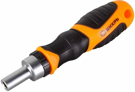 Отвертка ВИХРЬ со сменными битами, 6 шт (73/6/2/16) - фото в интернет-магазине Арктика