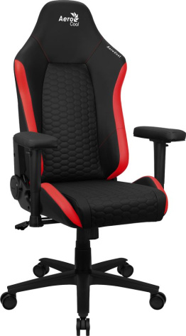 Кресло для геймеров Aerocool Crown Leatherette (черное/красное) - фото в интернет-магазине Арктика