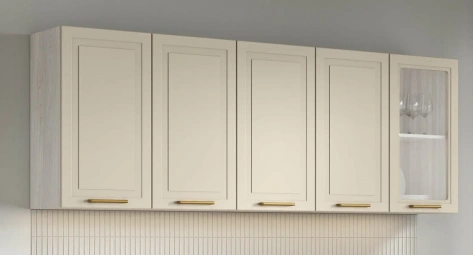 Кухня "Ева" 2 м (анкор светлый/кашемир/ирландский ликер/столешница 2000) - Раус - фото в интернет-магазине Арктика