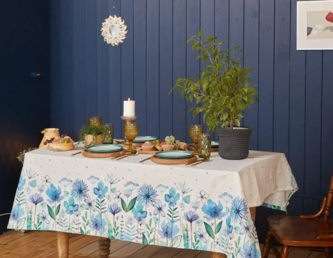 Скатерть "Этель" Незабудки 149х220см, 100% хл, саржа 190 г/м2 5376630 - Сима-ленд - фото в интернет-магазине Арктика