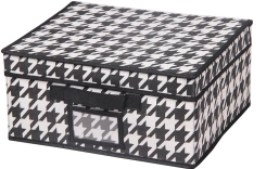 Короб д/хранения "Пепита"  UC-48 (33*28*15 см) черно-белый - Магамакс - каталог товаров магазина Арктика