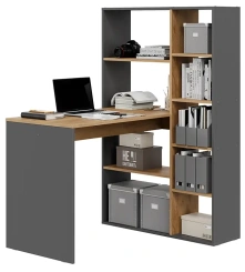 Стол письменный Тип 16 (Графит Серый/Дуб Крафт Золотой) - Три Я - каталог товаров магазина Арктика