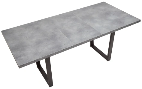 Стол обеденный ЛОФТ 160 (Бетон Портленд/ Черный) - М-Сити - фото в интернет-магазине Арктика