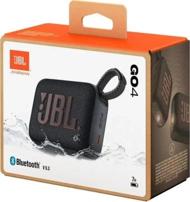 Портативная акустика JBL Go 4 Black (JBLGO4BLK) - фото в интернет-магазине Арктика