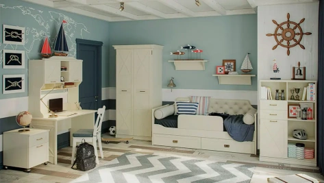 Спальня "Кантри" (КА-202.01) шкаф для одежды (Валенсия) - Ангстрем - фото в интернет-магазине Арктика