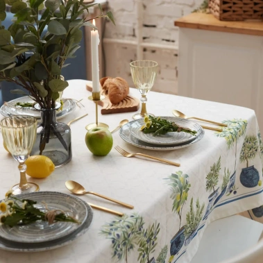 Скатерть "Этель" Olives 149х110см, 100% хл, репс 210 г/м2 10226817 - Сима-ленд - фото в интернет-магазине Арктика