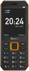Мобильный телефон Xenium X300 Black Orange - каталог товаров магазина Арктика