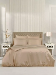 Постельное белье Arya Vip из Однотонного Сатина 1.5 Сп. 160x220 Бежевый - Ария - каталог товаров магазина Арктика