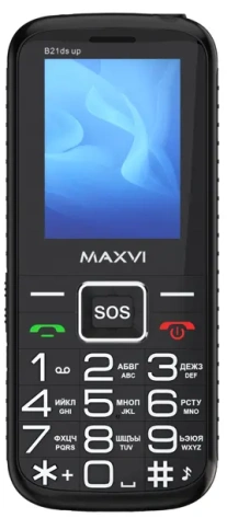 Мобильный телефон Maxvi B21ds up Black - фото в интернет-магазине Арктика