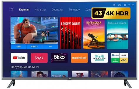 Телевизор Xiaomi Mi TV 4S 43 (L43M5-5ARU) UHD Smart TV - фото в интернет-магазине Арктика