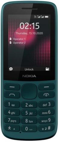Мобильный телефон Nokia 215 4G DS cyan TA-1272 - фото в интернет-магазине Арктика