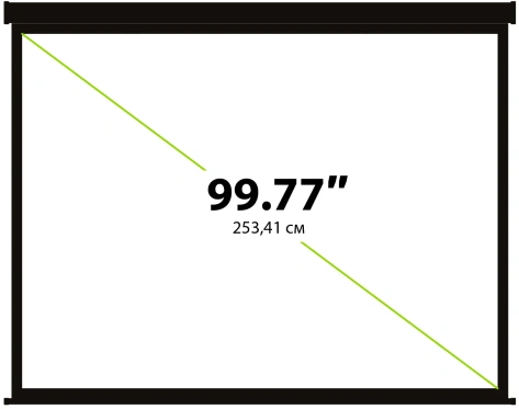 Экран Cactus Wallscreen CS-PSW-124X221-BK 100" 16:9 - фото в интернет-магазине Арктика
