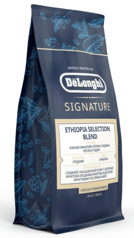 Кофе зерновой DeLonghi Ethiopia Blend 1 кг - фото в интернет-магазине Арктика