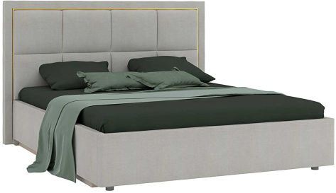 Спальня "Дольче" (ДЛ-811.28) кровать 180*200 с мех (кашемир серый) - Ангстрем - фото в интернет-магазине Арктика