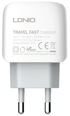Зарядное устройство сетевое LDNIO A3312 17W USB 3+ Кабель Micro USB LD_B4560* - фото в интернет-магазине Арктика