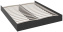Спальня "Манхеттен" ПМ-101.01.01 каркас кровати с мягкой обивкой 160*200 (Графит) - ВКДП - фото в интернет-магазине Арктика