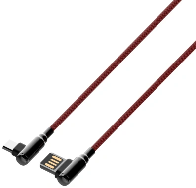 Кабель LDNIO LS421 USB-Type-C 1m 2.4A Red (LD_B4625) - фото в интернет-магазине Арктика