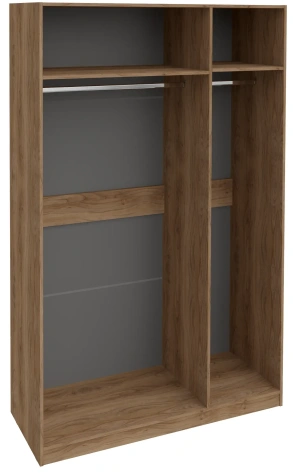 Спальня "Лео" ТД 100.07.43(1) каркас шкафа комбинированного с 3 дверями тип 1 (Яблоня Беллуно) - ВКДП - фото в интернет-магазине Арктика