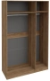 Спальня "Лео" ТД 100.07.43(1) каркас шкафа комбинированного с 3 дверями тип 1 (Яблоня Беллуно) - ВКДП