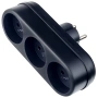 Тройник Perfeo RU Power PF_C3358, 3 гнезда, 6А, б/з, черный (3L)
