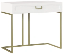 Спальня "Дольче" (ДЛ-500.11) стол туалетный (Белый премиум) - Ангстрем - каталог товаров магазина Арктика