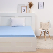 Простыня на резинке 90х200х20см, голубой 10356741 - Сима-ленд - каталог товаров магазина Арктика