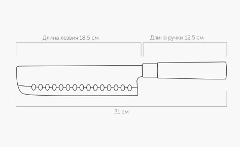 Нож Тэппанъяки, 18,5 см, NADOBA, серия KEIKO 722918 - Надоба - фото в интернет-магазине Арктика