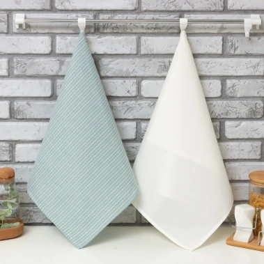 Набор кух.полотенец "Доляна" зеленый 40*70см-2шт. 7528299 - Сима-ленд - фото в интернет-магазине Арктика