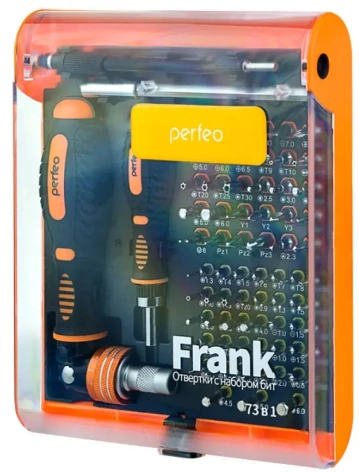 Набор отверток Perfeo Frank с битами (насадками) 73 в 1 PF_A4879* - фото в интернет-магазине Арктика
