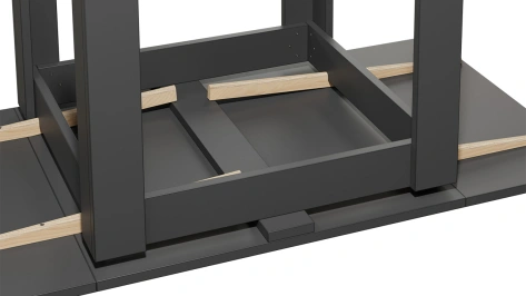 Стол обеденный "Хьюстон" Т1 (Черный/Белый мрамор) - Три Я - фото в интернет-магазине Арктика