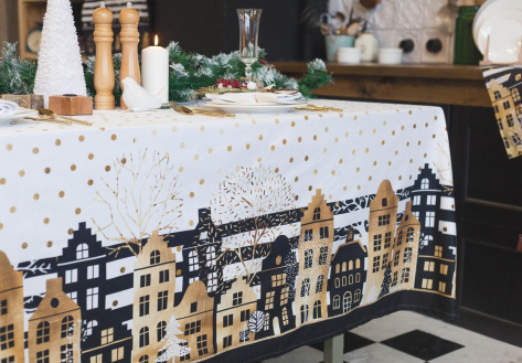 Скатерть "Этель.Золотой город" НГ 147*180 см 3629012 - Сима-ленд - фото в интернет-магазине Арктика