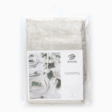 Скатерть "Этель" серебро 10100591 100*140 см - Сима-ленд - фото в интернет-магазине Арктика