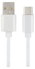 Кабель Perfeo U4704 USB A - Type-C, 2.4A, белый, 1 м - каталог товаров магазина Арктика